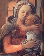 Fra Filippo Lippi Details of Madonna and Child Enthroned Sweden oil painting artist